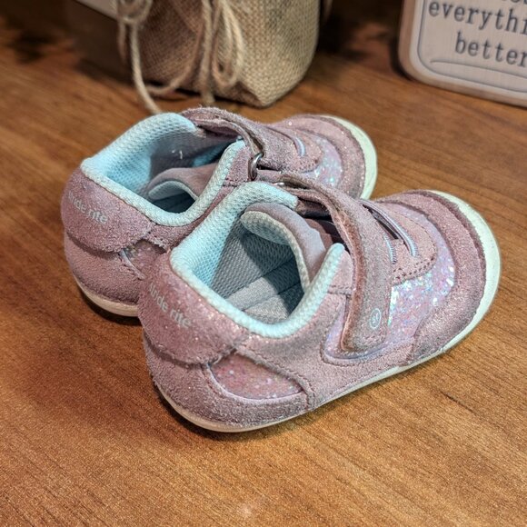 Stride Rite Toddler Jazzy Sneaker Lavender Multi Sparkle Size 5 Medium - Picture 2 of 7